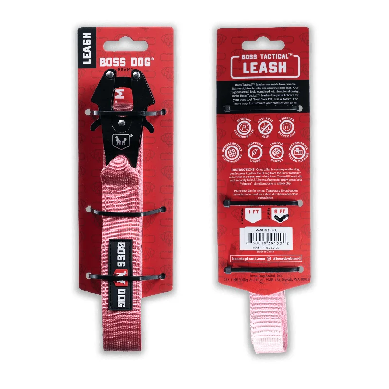 Boss Dog Tactical Leash - Pink