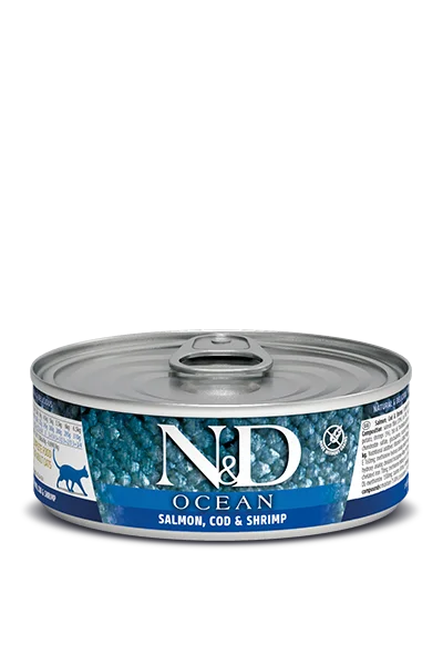 Farmina N&D Ocean Salmon Cod & Shrimp Recipe Adult Cat Wet Food