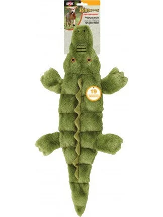 SPOT Skinneez Tons-o-Squeakers Alligator