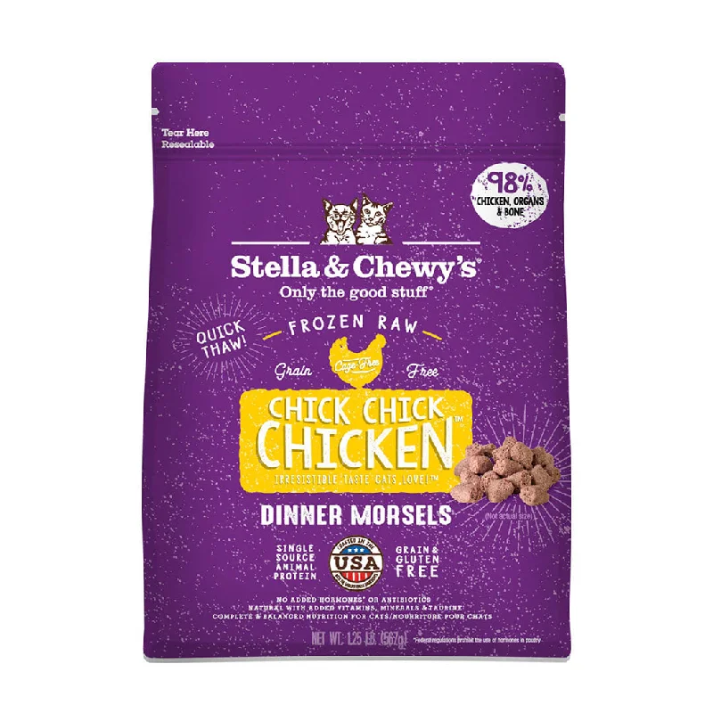 Stella and Chewy Frozen Raw Cat Food Morsels - Chick Chick Chicken