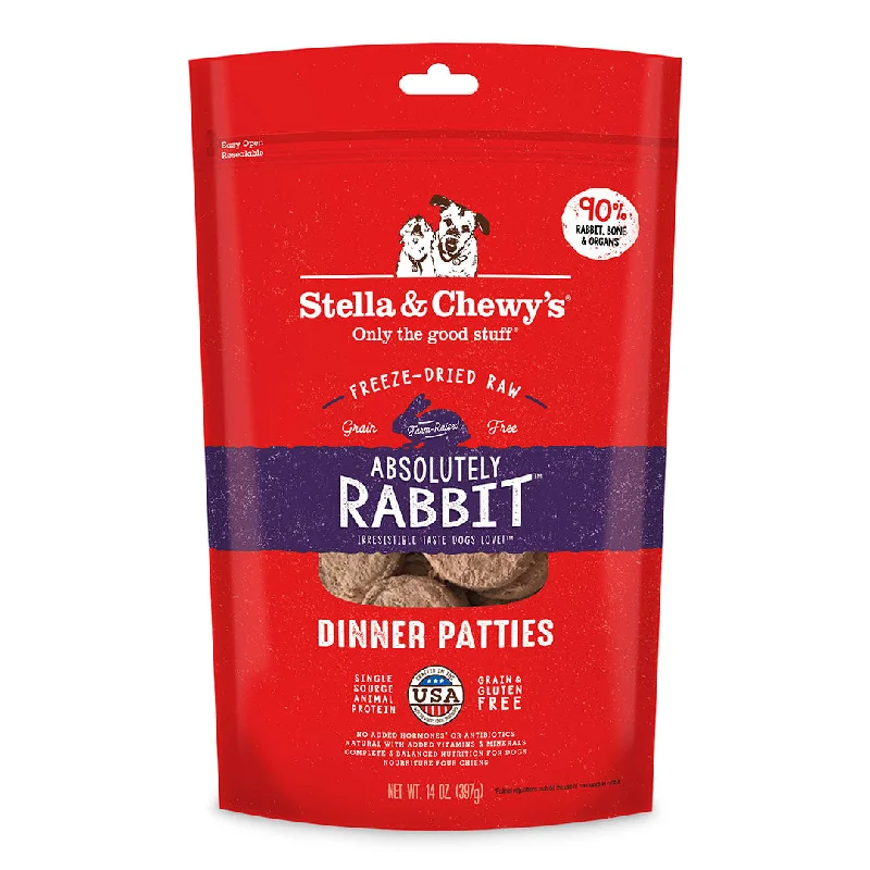 Stella and Chewy's Freeze Dried Raw Dinner Patties - Absolutely Rabbit