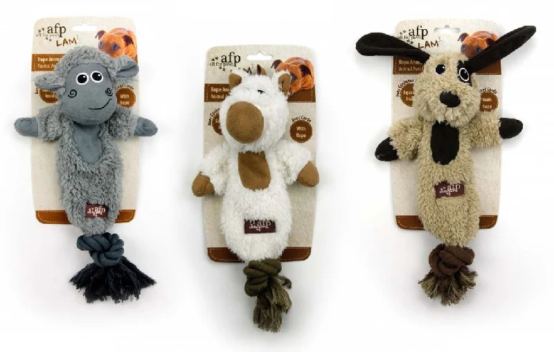 ALL FOR PAWS Lamb Cuddle Rope s konopom, 32x17x5cm, razni likovi